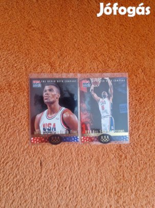 David Robinson Upper Deck 1995-96 USA Team kosaras kártyák 2db