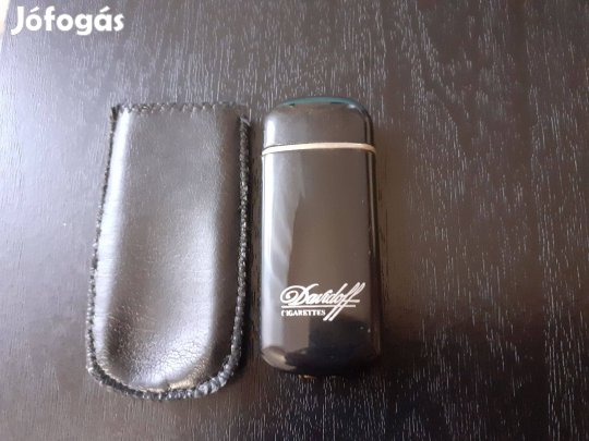 Davidoff Cigarettes Gas Lighter (gázöngyújtó) varrott bőrtokban