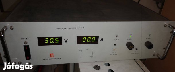 Ddelta Elektronika SM 30-100D tápegység eladó. 0- 30V és 0-100A