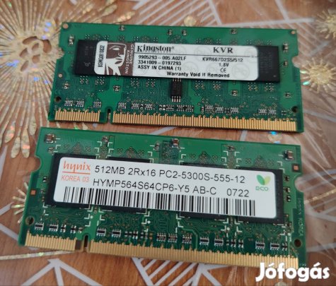 Ddr 2 es ram 512 mb párban eladó