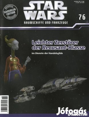 Deagostini Star Wars 76 - Commerce Guild Support Ship magazin, újság