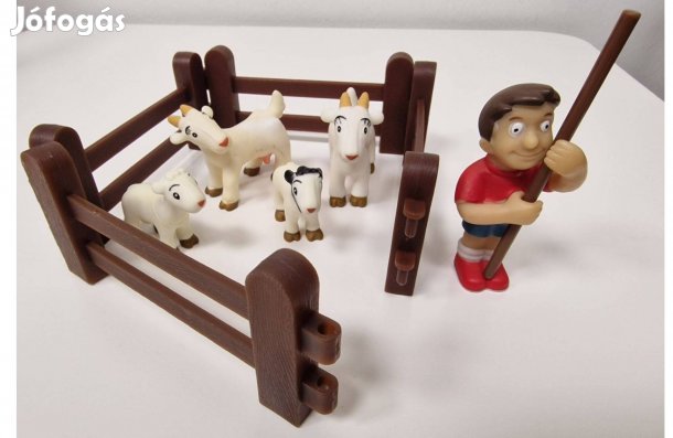 Deagostini kecske család, kecskepásztorral és karámmal eladó