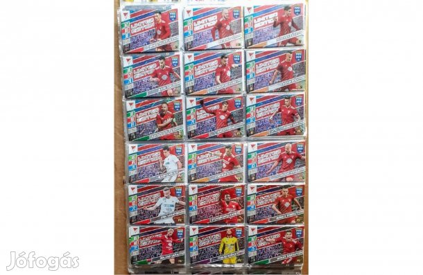 Debrecen 18 darabos teljes Limited Edition sor Panini 2022 + Update