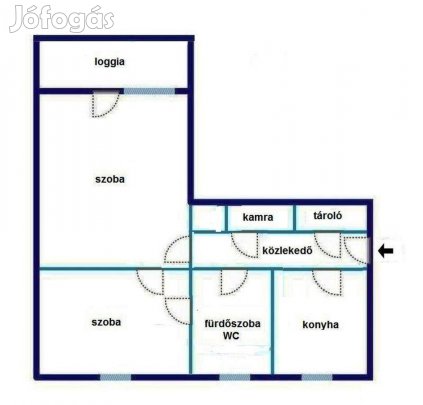 Debrecen Nyár u.: 55 m2, 2 szobás, felújítandó, 2. em.-i lakás eladó!