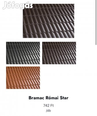 Debrecen - Bramac Római Star sötétbarna betoncserép