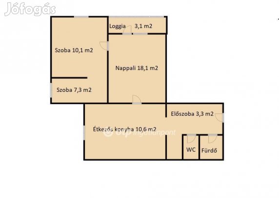 Debreceni 63 nm-es lakás eladó