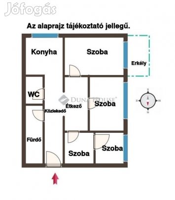 Debreceni 71 nm-es lakás eladó