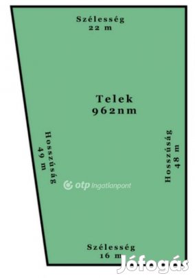 Debreceni 962 nm-es telek eladó