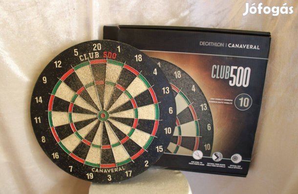 Decathlon Dartstábla, acélhegyű nyilakhoz - Club 500
