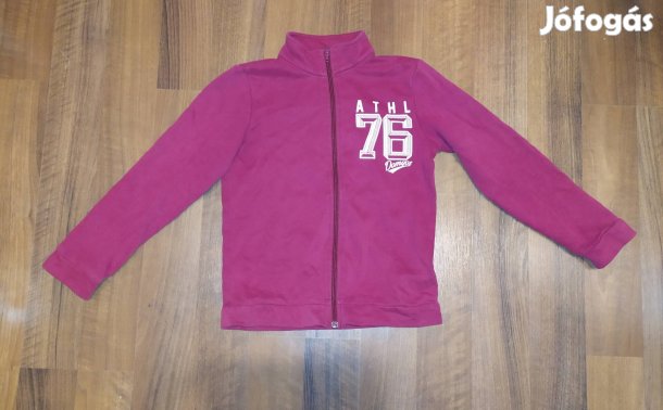 Decathlon Domyos bordó sport kardigán cipzáros pulóver