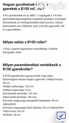 Decathlon Oxelo háromkerekű roller