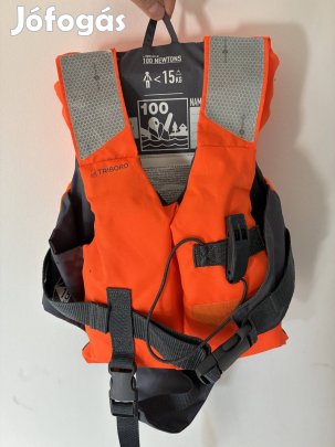 Decathlon Tribord 100N-os gyerek mentőmellény, 15 kg-ig