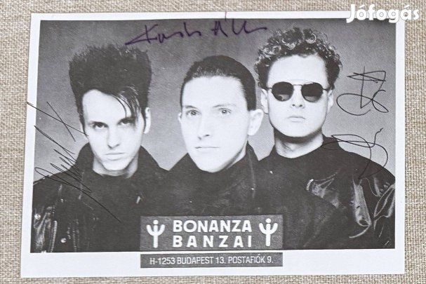 Dedikált Bonanza Banzai kártya 15x 10 cm