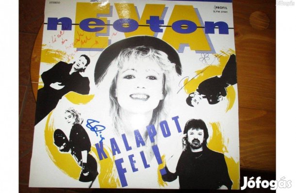 Dedikált Neoton Familia bakelit hanglemez eladó