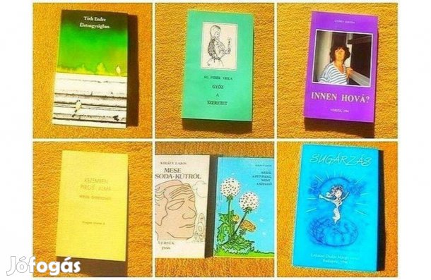 Dedikált vers, verseskötet - (22 kötet)