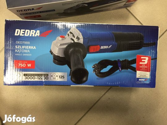 Dedra DED7988 Sarokcsiszoló 125mm 750W fordulatszám-szabályozással
