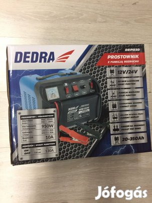 Dedra DEP030 Akkumulátortöltő gyorstöltő funkcióval 12/24V 20-350Ah
