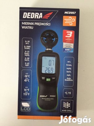 Dedra MC0957 Szélsebességmérő, szélmérő, anemométer