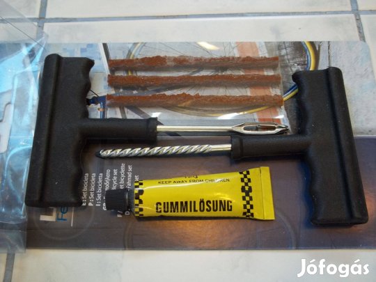 Defekt gumi javító készlet 6 részes gyorsjavító, autó+motor+kerékpár