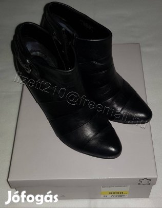 Deichmann Női valódi bőr bokacsizma