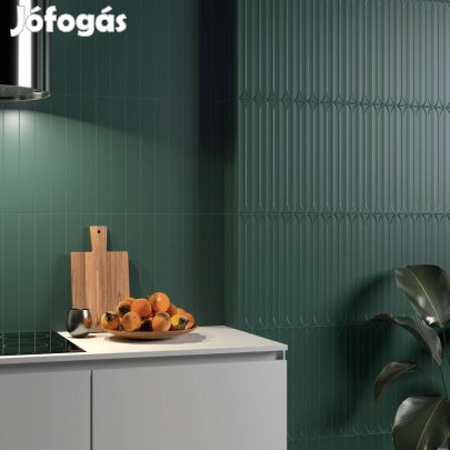 Dekor csempe - 3D - zöld matt - 2 doboz
