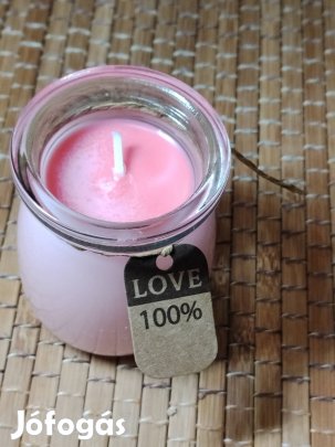 Dekor kézműves illatos gyertya üvegben parafa tetővel
