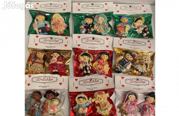 Dekorációs baba figurák, 100 db egy tételben, többféle célra