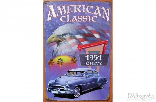 Dekorációs fém tábla (American Classic Shevy)