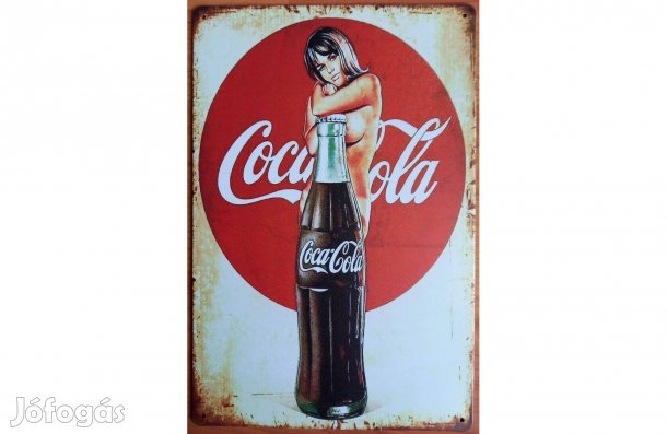 Dekorációs fém tábla (Coca-COLA - Finom Frissítő )