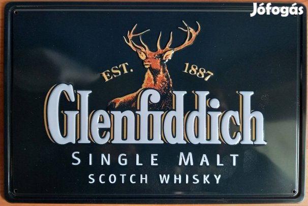 Dekorációs fém tábla (Glenfiddich Skót Whisky )