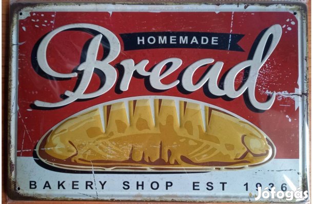 Dekorációs fém tábla (Házi Kenyér -)