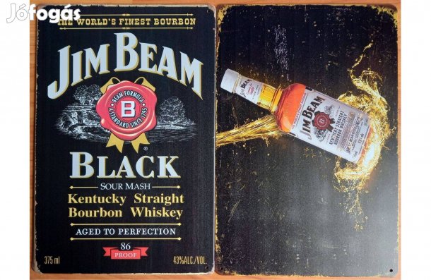 Dekorációs fém tábla (JIM Beam)