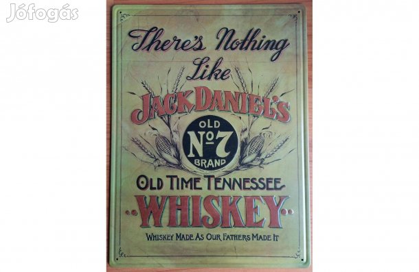Dekorációs fém tábla (Jack D. OLD TIME Tennessee NO7 Whiskey)