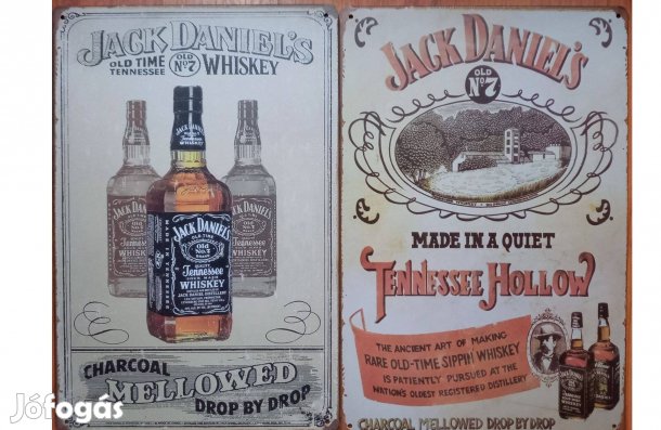 Dekorációs fém tábla (Jack Deniels - OLD TIME Tennessee Whiskey)