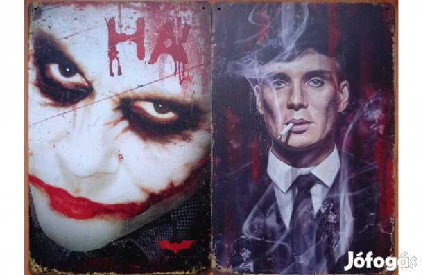 Dekorációs fém tábla (Joker - Birmingham Bandája Főszereplője )