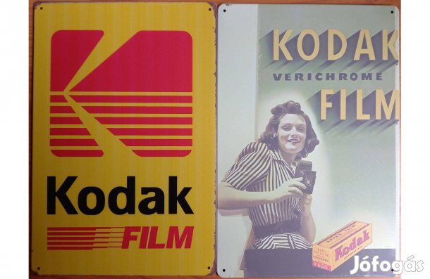 Dekorációs fém tábla (Kodak Fotó-Film)