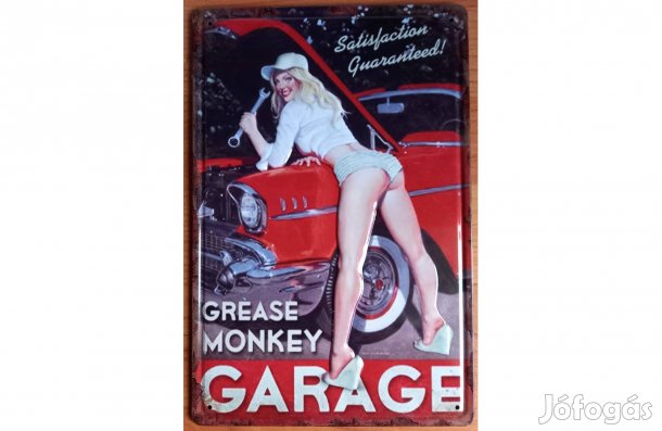 Dekorációs fém tábla (Monkey Garage)