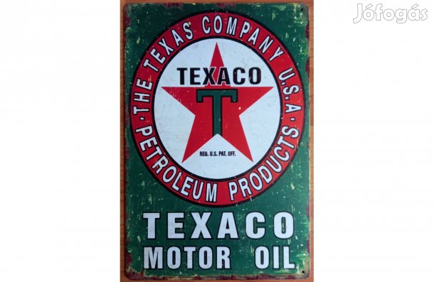 Dekorációs fém tábla (TEXACO oil)