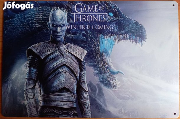 Dekorációs fém tábla (Trónok Harca - Közeleg A TÉL )