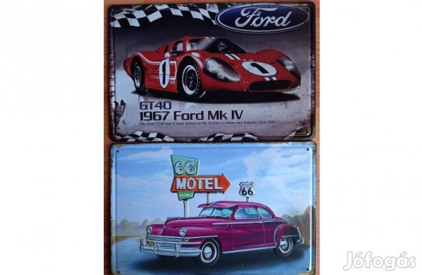 Dekorációs fém tábla ( CAR USA - Ford )