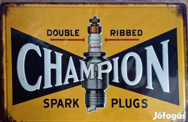 Dekorációs fém tábla ( Champion A Bajnok)