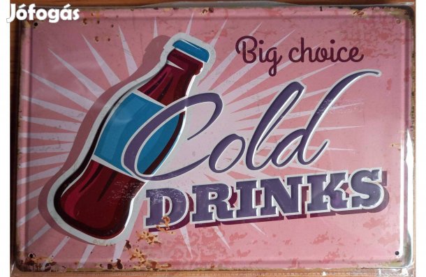 Dekorációs fém tábla ( Hideg Italok Nagy Választéka)