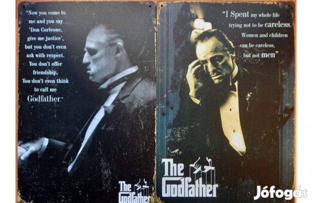 Dekorációs fém tábla ( Keresztapa)