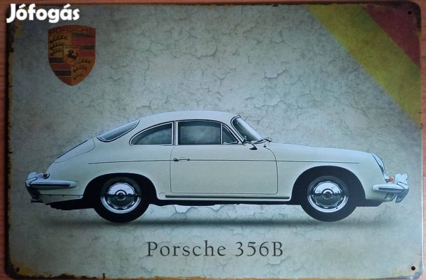 Dekorációs fém tábla ( Porsche 356B)