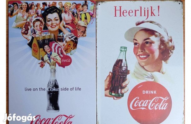 Dekorációs fém tábla ( Retro Coca-COLA)