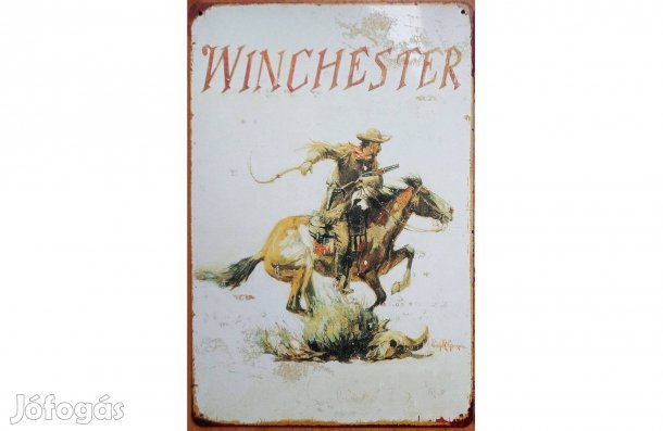 Dekorációs fém tábla ( Winchester - Western )