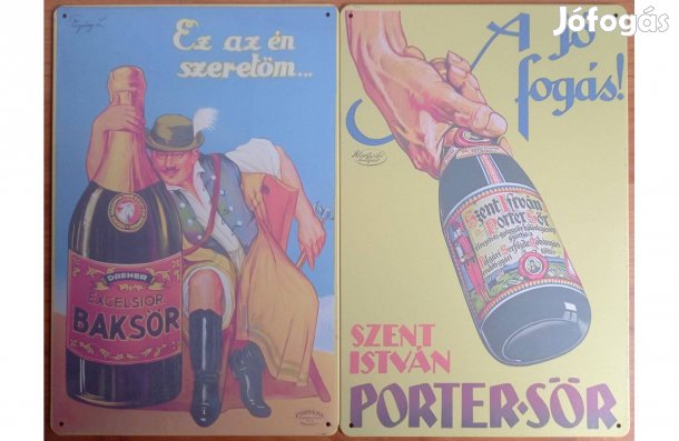 Dekorációs fém tábla (- Dreher Sörreklám - Polgári Serfőzde, Porter
