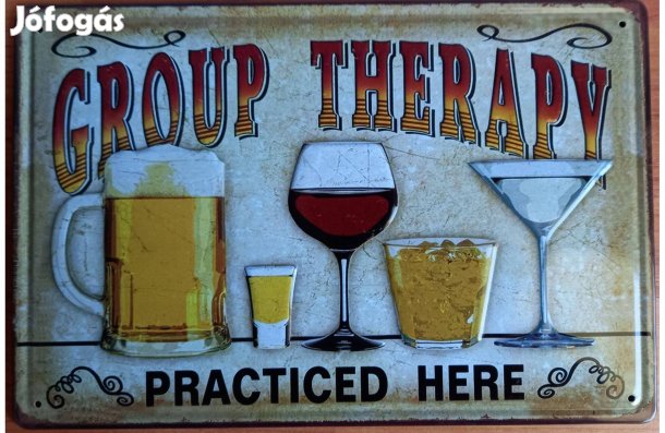 Dekorációs fém tábla ( - Csoportos Terápia -)