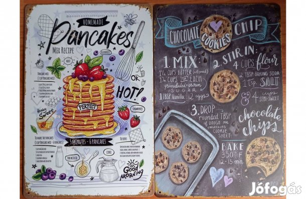 Dekorációs fém tábla ( - Házi Palacsinta - Csokis Sütemény)