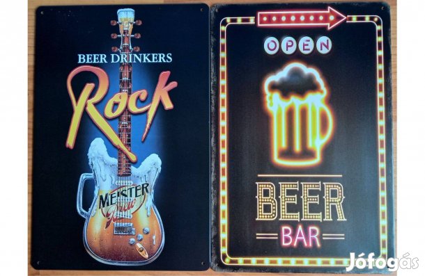 Dekorációs fém tábla ( - Sörivók - SÖR BÁR - )
